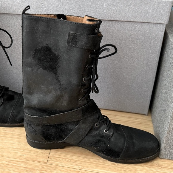 KORS Michael Kors joplin suede combat boots - Picture 4 of 6